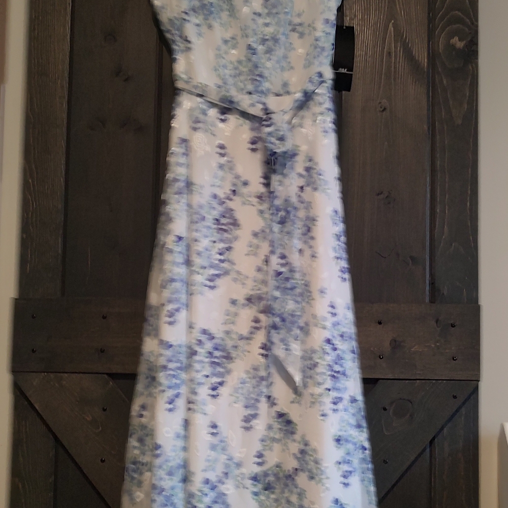 R&M Richards Blue Floral Dress
